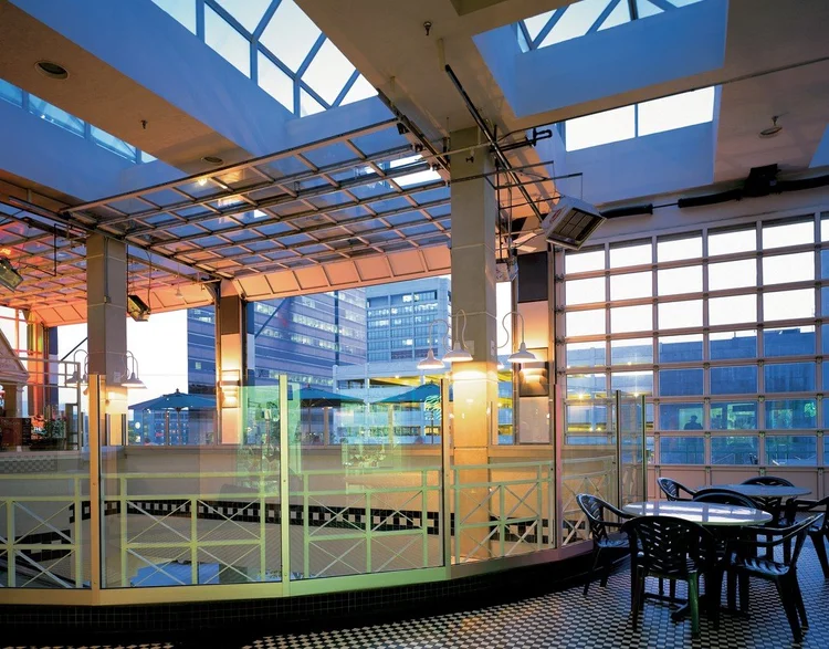 aluminum and glass