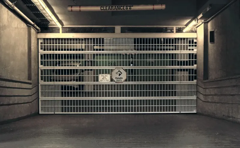 Aluminum parkade gate